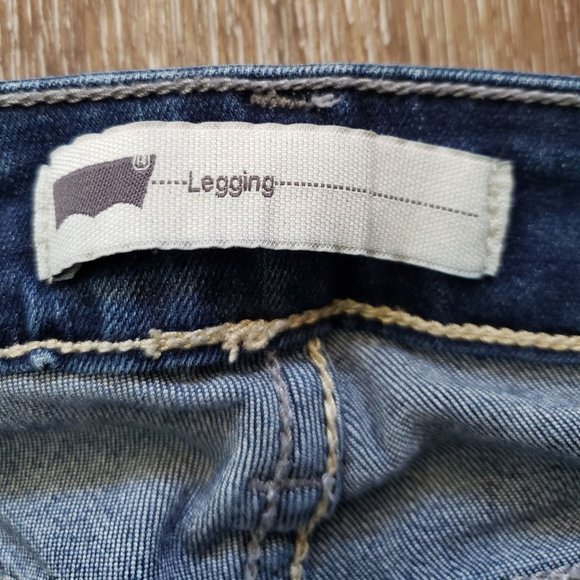 Levi’s Denim Jean Legging Jeggings Med Wash Skinny Stretchy, 23" waist - Picture 3 of 15
